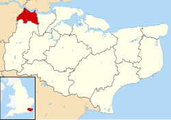 Dartford UK locator map